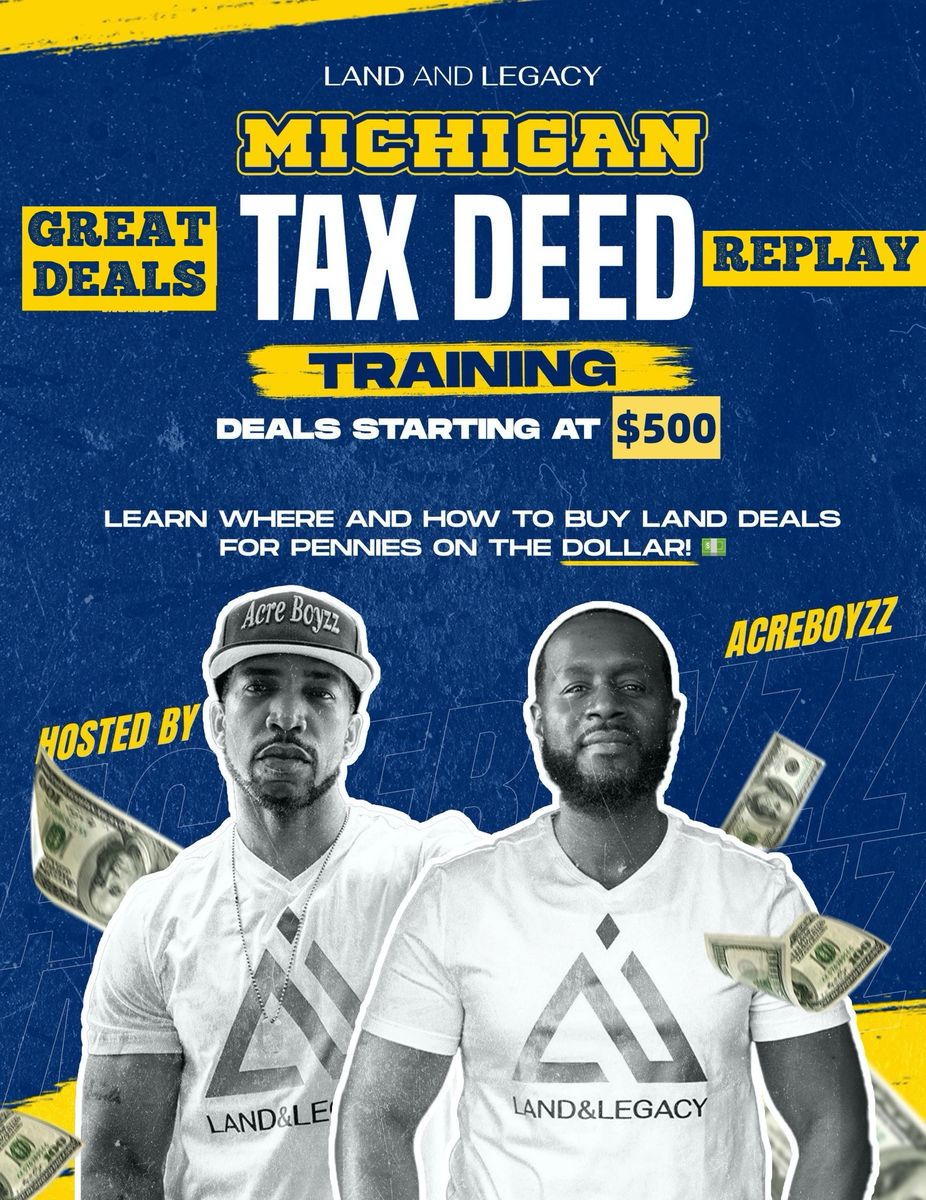 Michigan Tax Deed training